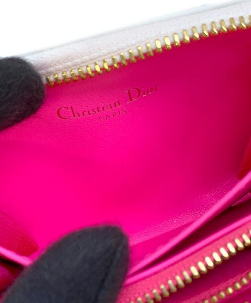 Christian Dior（クリスチャン ディオール）Christian Dior (クリスチャン ディオール) コンパクトウォレット　VIBE VOYAGEUR ピンクの古着・服飾アイテム