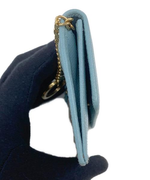 CHANEL（シャネル）CHANEL (シャネル) キーリング付きコインケース スカイブルーの古着・服飾アイテム