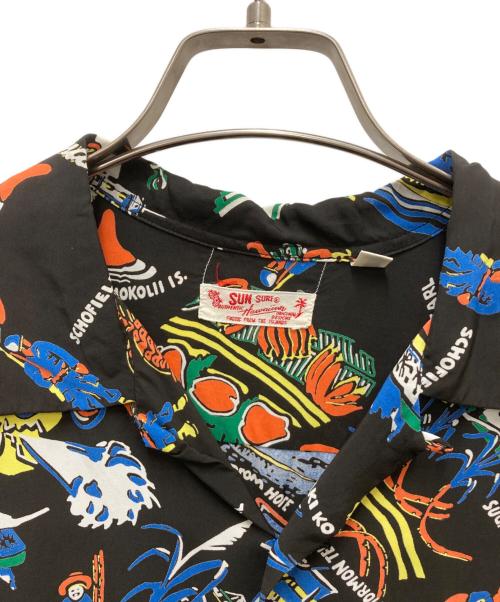 Sun Surf（サンサーフ）Sun Surf (サンサーフ) アロハシャツ ブラック サイズ:M(15‐15)1/2の古着・服飾アイテム
