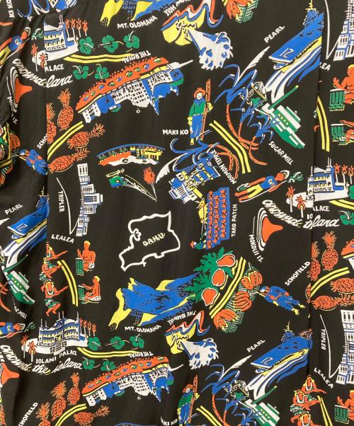 Sun Surf（サンサーフ）Sun Surf (サンサーフ) アロハシャツ ブラック サイズ:M(15‐15)1/2の古着・服飾アイテム