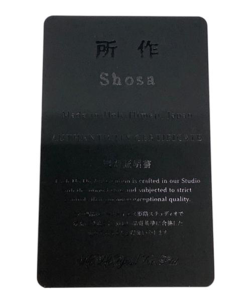 所作 shosa（ショサ）所作 shosa (ショサ) 3つ折り財布　ショートウォレット2.0 ブラックの古着・服飾アイテム