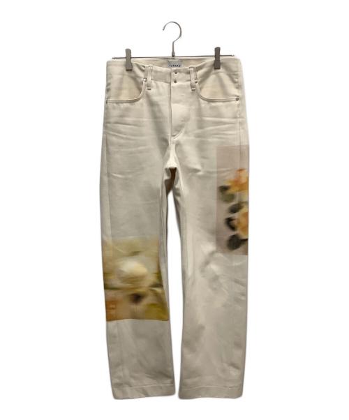 TANAKA（タナカ）TANAKA (タナカ) デニムパンツ　STRAIGHT JEAN TROUSERS　	WHITE ROSE ベージュ サイズ:SIZE　66cm　（W26）の古着・服飾アイテム