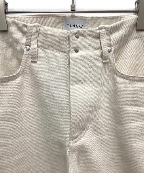 TANAKA（タナカ）TANAKA (タナカ) デニムパンツ　STRAIGHT JEAN TROUSERS　	WHITE ROSE ベージュ サイズ:SIZE　66cm　（W26）の古着・服飾アイテム
