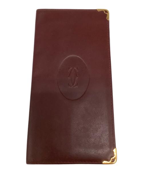 Cartier（カルティエ）Cartier (カルティエ) 札入れ ボルドーの古着・服飾アイテム