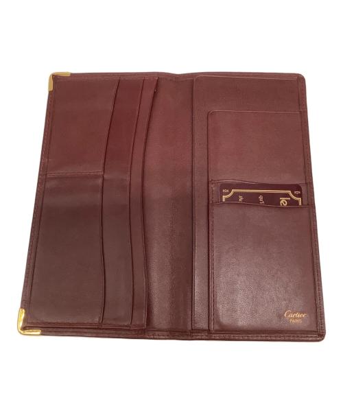 Cartier（カルティエ）Cartier (カルティエ) 札入れ ボルドーの古着・服飾アイテム
