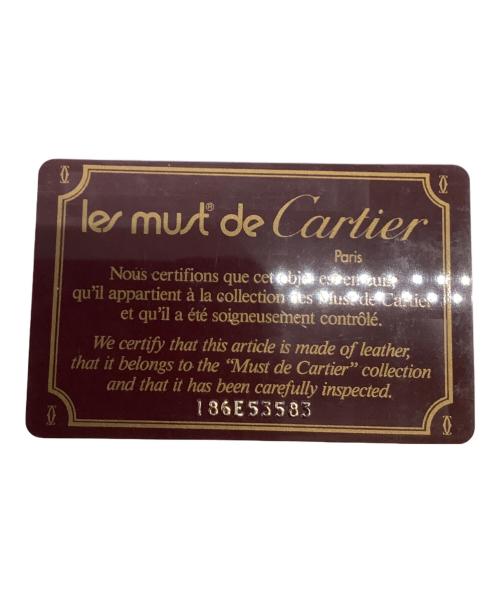Cartier（カルティエ）Cartier (カルティエ) 札入れ ボルドーの古着・服飾アイテム