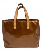 LOUIS VUITTONルイ ヴィトン）の古着「ハンドバッグ　リードPM　ヴェルニ」｜ブロンズ