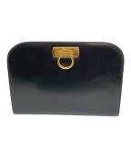 Salvatore Ferragamoサルヴァトーレ フェラガモ）の古着「ショルダーバッグ　ガンチーニ」｜ブラック