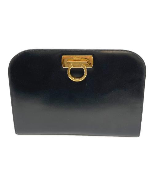 Salvatore Ferragamo（サルヴァトーレ フェラガモ）Salvatore Ferragamo (サルヴァトーレ フェラガモ) ショルダーバッグ　ガンチーニ ブラックの古着・服飾アイテム