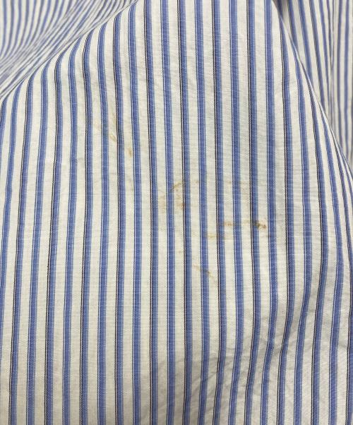 COMME des GARCONS HOMME PLUS（コムデギャルソンオムプリュス）COMME des GARCONS HOMME PLUS (コムデギャルソンオムプリュス) バックリバースフラワー刺繍ストライプシャツ スカイブルー サイズ:SIZE XSの古着・服飾アイテム