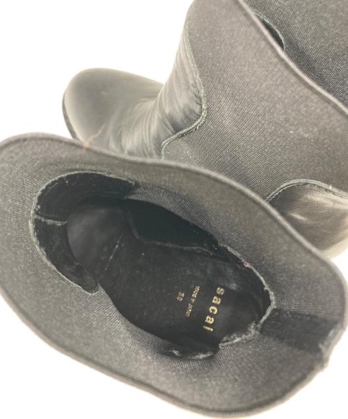 sacai（サカイ）sacai (サカイ) サイドゴアブーツ ブラック サイズ:SIZE　38の古着・服飾アイテム