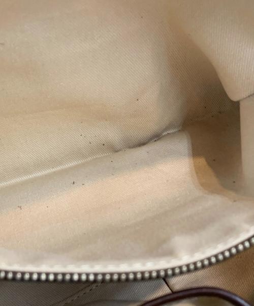 genten（ゲンテン）genten (ゲンテン) ジャガードミニボストンバッグ ブラウンの古着・服飾アイテム