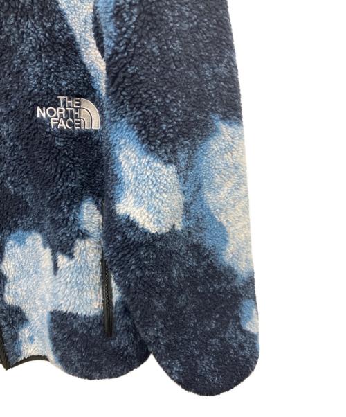 THE NORTH FACE（ザ ノース フェイス）THE NORTH FACE (ザ ノース フェイス) SUPREME (シュプリーム) Bleached Denim Print Fleece Jacket ネイビー サイズ:SIZE Sの古着・服飾アイテム