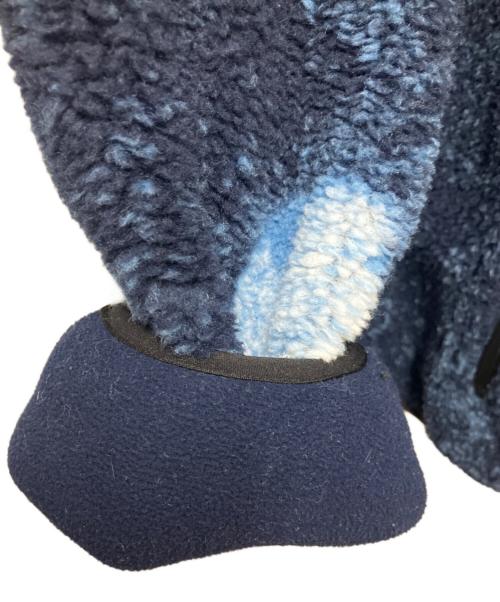 THE NORTH FACE（ザ ノース フェイス）THE NORTH FACE (ザ ノース フェイス) SUPREME (シュプリーム) Bleached Denim Print Fleece Jacket ネイビー サイズ:SIZE Sの古着・服飾アイテム