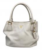 PRADAプラダ）の古着「2WAYトートバッグ」｜ホワイト