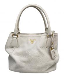 PRADA（プラダ）の古着「2WAYトートバッグ」｜ホワイト