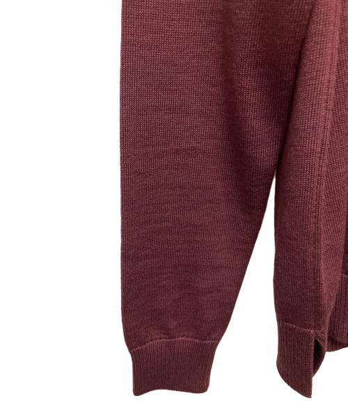 maison kitsune（メゾンキツネ）maison kitsune (メゾンキツネ) ニットカーディガン ボルドー サイズ:SIZE Sの古着・服飾アイテム