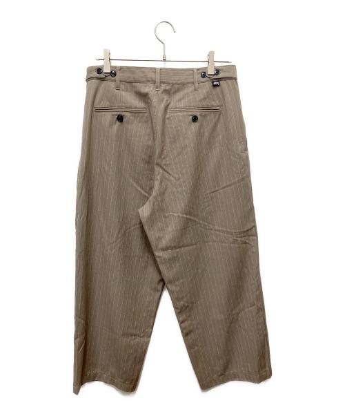 stussy（ステューシー）stussy (ステューシー) タックパンツ ベージュ サイズ:SIZE 76cmの古着・服飾アイテム