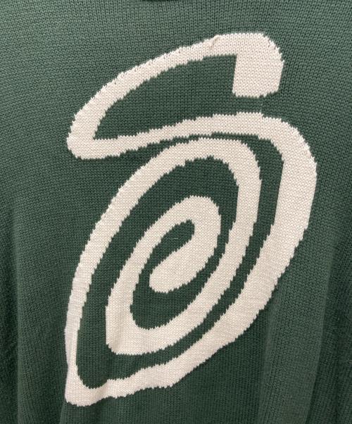 stussy（ステューシー）stussy (ステューシー) ニット グリーン サイズ:XLの古着・服飾アイテム