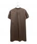 Aquascutum (アクアスキュータム) ワンピース　パフスリーブAラインドレス ブラウン サイズ:SIZE 8：15000円