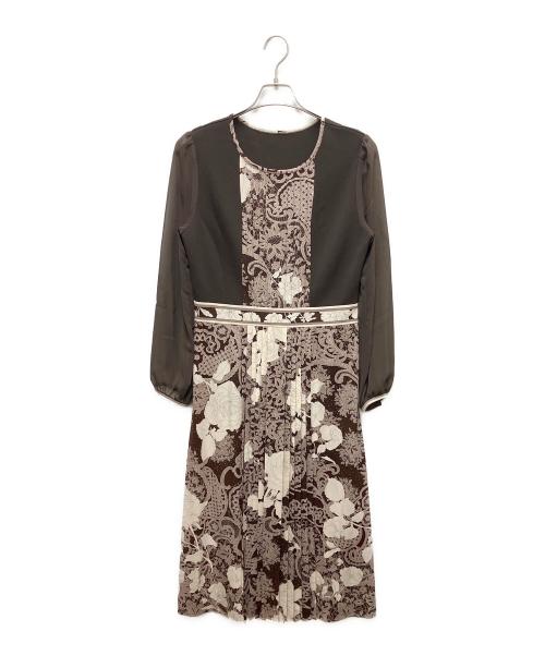 LEONARD（レオナール）LEONARD (レオナール) ワンピース ブラウン サイズ:SIZE 40の古着・服飾アイテム