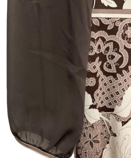 LEONARD（レオナール）LEONARD (レオナール) ワンピース ブラウン サイズ:SIZE 40の古着・服飾アイテム