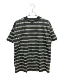 PHIGVEL MAKERS（フィグベルマーカーズ）の古着「半袖カットソー　BORDER SHORT SLEEVE TO」｜ブラック