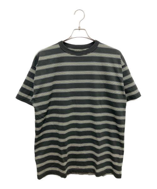 PHIGVEL MAKERS（フィグベルマーカーズ）PHIGVEL MAKERS (フィグベルマーカーズ) 半袖カットソー　BORDER SHORT SLEEVE TO ブラック サイズ:SIZE 2の古着・服飾アイテム