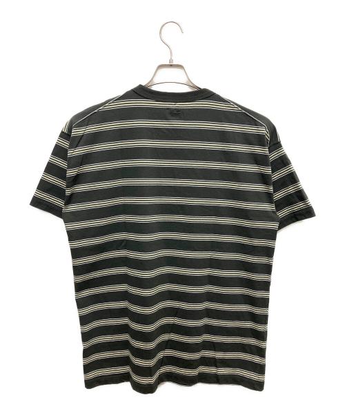 PHIGVEL MAKERS（フィグベルマーカーズ）PHIGVEL MAKERS (フィグベルマーカーズ) 半袖カットソー　BORDER SHORT SLEEVE TO ブラック サイズ:SIZE 2の古着・服飾アイテム