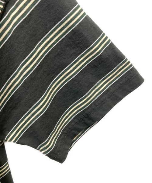 PHIGVEL MAKERS（フィグベルマーカーズ）PHIGVEL MAKERS (フィグベルマーカーズ) 半袖カットソー　BORDER SHORT SLEEVE TO ブラック サイズ:SIZE 2の古着・服飾アイテム