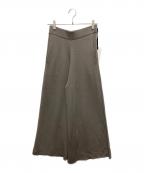 CHAOSカオス）の古着「ニットパンツ CRシルク混ワイドパンツ」｜グレー