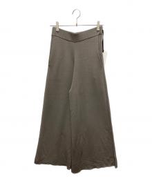 CHAOS（カオス）の古着「ニットパンツ CRシルク混ワイドパンツ」｜グレー