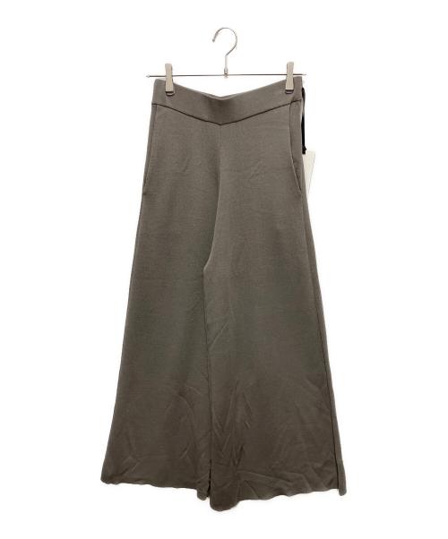 CHAOS（カオス）CHAOS (カオス) ニットパンツ CRシルク混ワイドパンツ グレー サイズ:SIZE Freeの古着・服飾アイテム