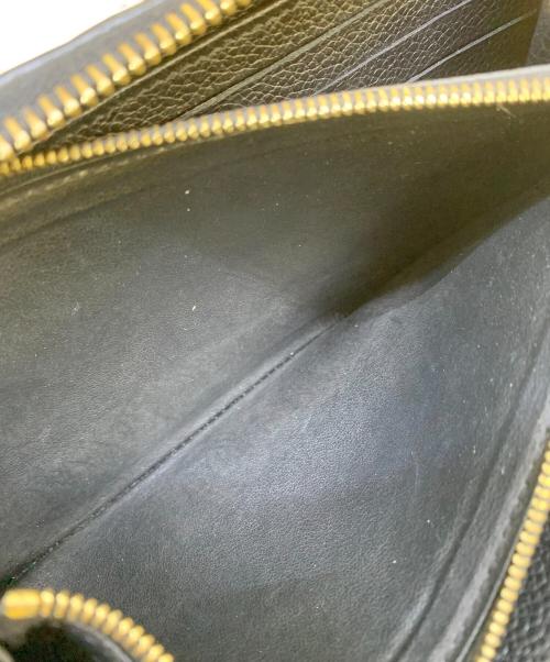 LOUIS VUITTON（ルイ ヴィトン）LOUIS VUITTON (ルイ ヴィトン) 長財布　ポルトフォイユ・クレマンス ブラックの古着・服飾アイテム