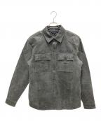 HARLEY-DAVIDSONハーレーダビッドソン）の古着「レザーシャツジャケット」｜ブラック