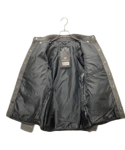 HARLEY-DAVIDSON（ハーレーダビッドソン）HARLEY-DAVIDSON (ハーレーダビッドソン) レザーシャツジャケット ブラック サイズ:SIZE Mの古着・服飾アイテム