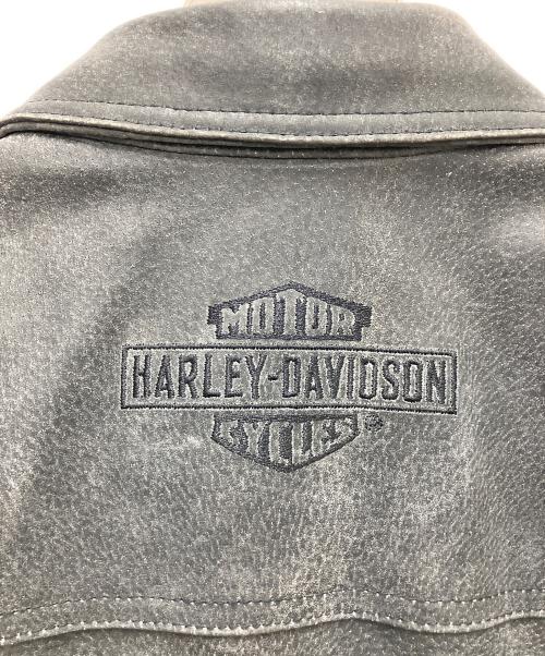 HARLEY-DAVIDSON（ハーレーダビッドソン）HARLEY-DAVIDSON (ハーレーダビッドソン) レザーシャツジャケット ブラック サイズ:SIZE Mの古着・服飾アイテム
