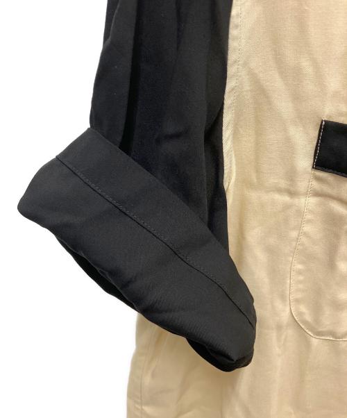 CELINE（セリーヌ）CELINE (セリーヌ) 長袖シャツ ベージュ×ブラック サイズ:SIZE 38の古着・服飾アイテム