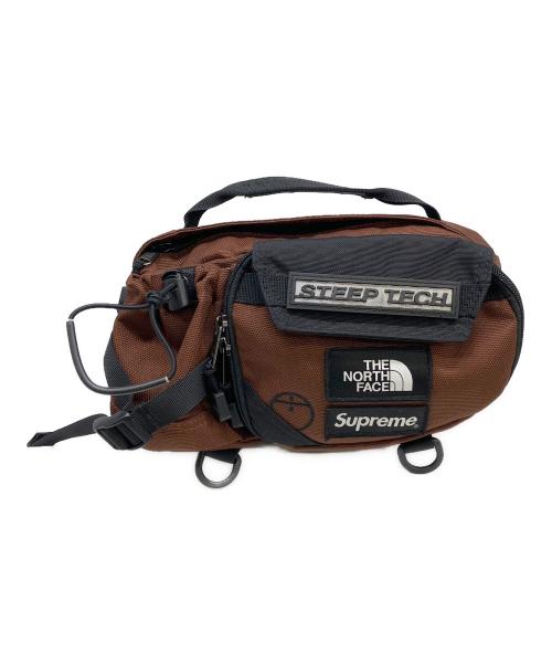 THE NORTH FACE（ザ ノース フェイス）THE NORTH FACE (ザ ノース フェイス) SUPREME (シュプリーム) ウエストバッグ ブラウンの古着・服飾アイテム