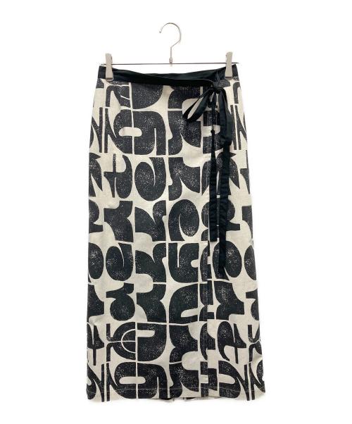 Ron Herman（ロンハーマン）Ron Herman (ロンハーマン) デスバレー ロングスカート ブラック×アイボリー サイズ:SIZE Sの古着・服飾アイテム