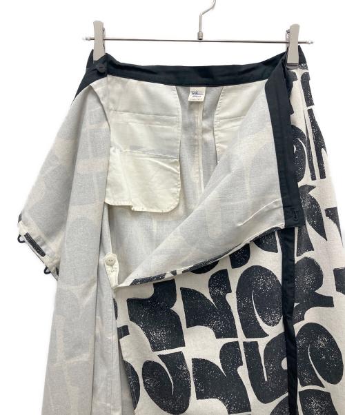 Ron Herman（ロンハーマン）Ron Herman (ロンハーマン) デスバレー ロングスカート ブラック×アイボリー サイズ:SIZE Sの古着・服飾アイテム