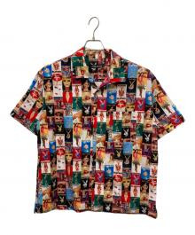 PLAY BOY×FREAK'S STORE（プレイボーイ×フリークスストア）の古着「総柄半袖オープンカラーシャツ」｜マルチカラー