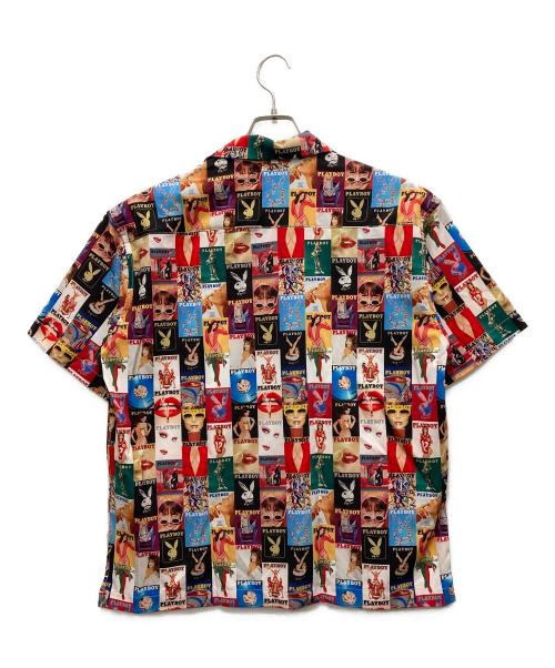 PLAY BOY（プレイボーイ）PLAY BOY (プレイボーイ) FREAK'S STORE (フリークストア) 総柄半袖オープンカラーシャツ マルチカラー サイズ:Mの古着・服飾アイテム
