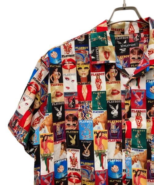 PLAY BOY（プレイボーイ）PLAY BOY (プレイボーイ) FREAK'S STORE (フリークストア) 総柄半袖オープンカラーシャツ マルチカラー サイズ:Mの古着・服飾アイテム