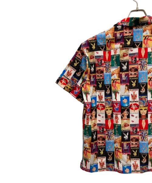 PLAY BOY（プレイボーイ）PLAY BOY (プレイボーイ) FREAK'S STORE (フリークストア) 総柄半袖オープンカラーシャツ マルチカラー サイズ:Mの古着・服飾アイテム