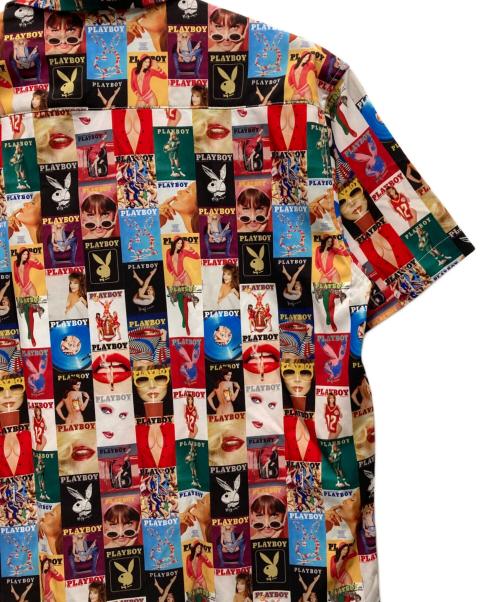 PLAY BOY（プレイボーイ）PLAY BOY (プレイボーイ) FREAK'S STORE (フリークストア) 総柄半袖オープンカラーシャツ マルチカラー サイズ:Mの古着・服飾アイテム