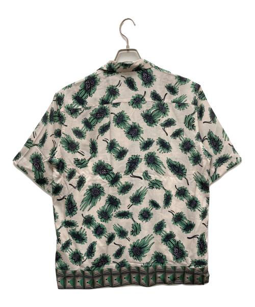 PAUL SMITH（ポールスミス）Paul Smith (ポールスミス) 22AW Digital Daisy Projector アロハシャツ グリーン×アイボリー サイズ:Lの古着・服飾アイテム