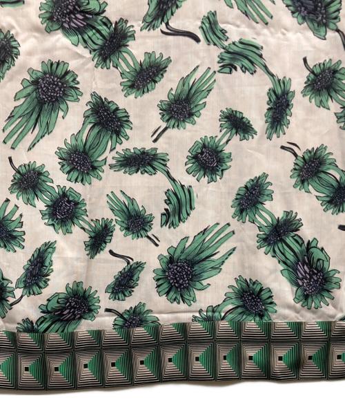 PAUL SMITH（ポールスミス）Paul Smith (ポールスミス) 22AW Digital Daisy Projector アロハシャツ グリーン×アイボリー サイズ:Lの古着・服飾アイテム