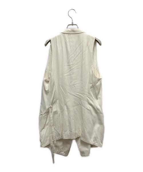 ANN DEMEULEMEESTER（アンドゥムルメステール）ANN DEMEULEMEESTER (アンドゥムルメステール) ロングジレ ベージュ サイズ:SIZE 36の古着・服飾アイテム