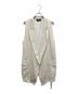 ANN DEMEULEMEESTER（アンドゥムルメステール）の古着「ロングジレ」｜ベージュ